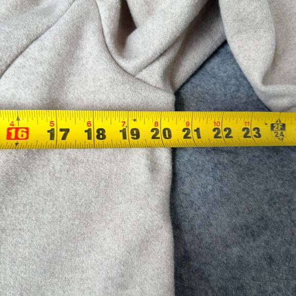 Haute Monde Los Angeles Woven Beige Trench Over Pea Coat Jacket Size Large - Picture 15 of 15